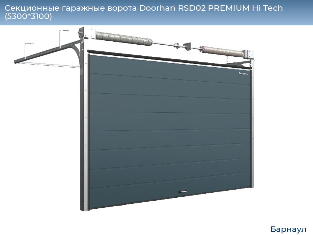Секционные гаражные ворота Doorhan RSD02 PREMIUM Hi Tech (5300*3100), barnaul.doorhan.ru