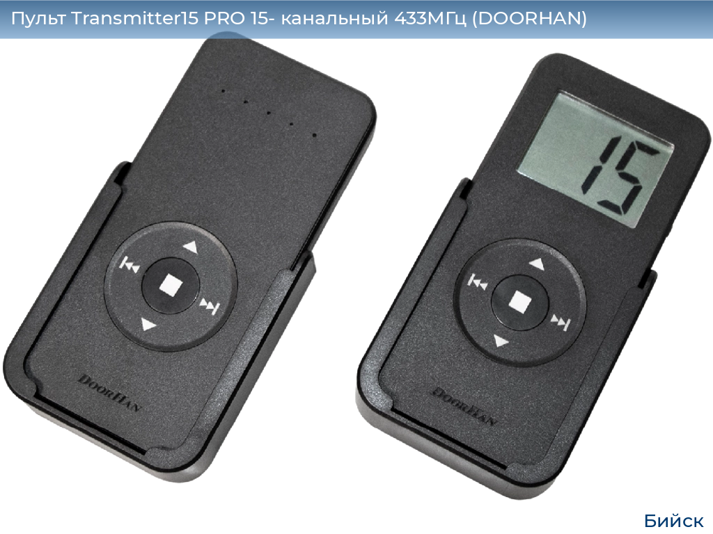 Пульт Transmitter15 PRO 15- канальный 433МГц (DOORHAN), biysk.doorhan.ru