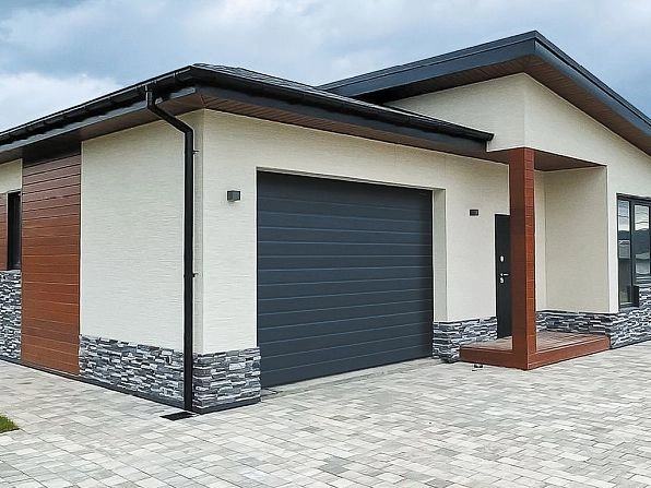 Cекционные ворота 2800х2300 мм антрацитовые DoorHan RSD02, biysk.doorhan.ru