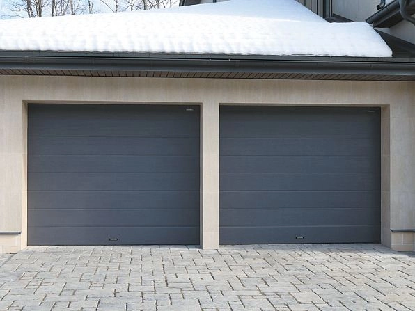 Cекционные ворота 2800х2300 мм антрацитовые DoorHan RSD02, biysk.doorhan.ru